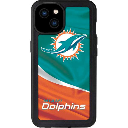 NFL Miami Dolphins iPhone 15 Plus Waterproof Case